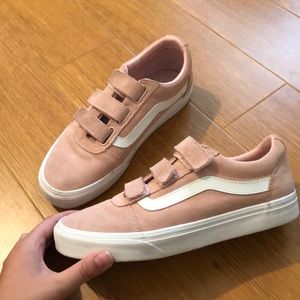 pink vans velcro
